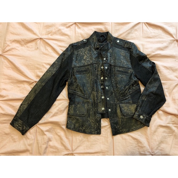 Leather & Denim Jacket - Picture 1 of 2